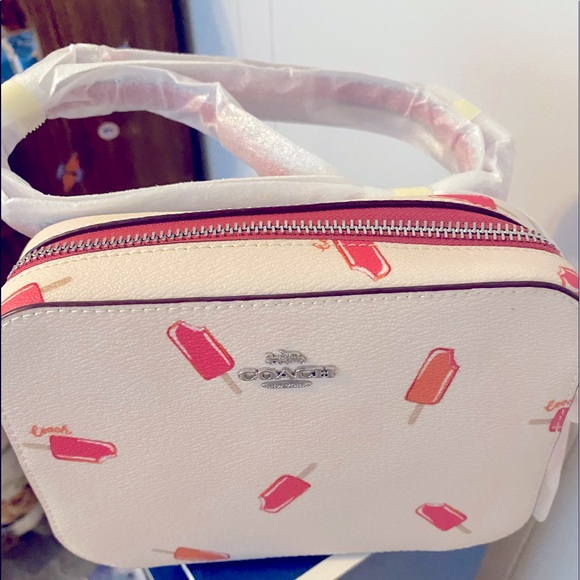 NWT! Coach White Popsicle Leather Mini Camera Bag. - Picture 3 of 10